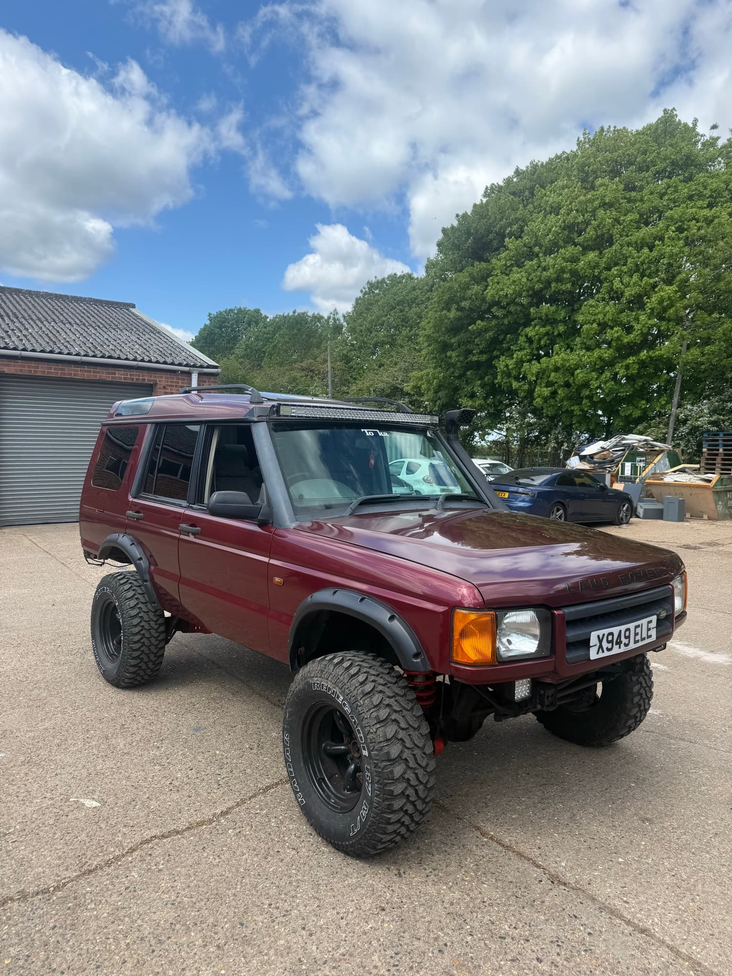 Land Rover Discovery on off-road tyres after recommissioning